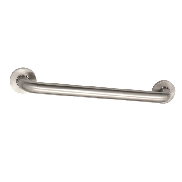 Kingston Brass DR514168 16-Inch x 1-1/4-Inch O.D Grab Bar, Brushed Nickel DR514168 - main